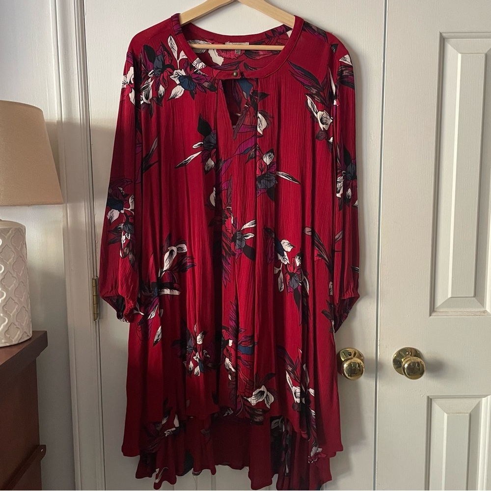 Jodifl Red Flowy Dress